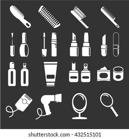 Beauty and makeup icons