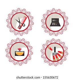 Beauty and makeup icons for your design