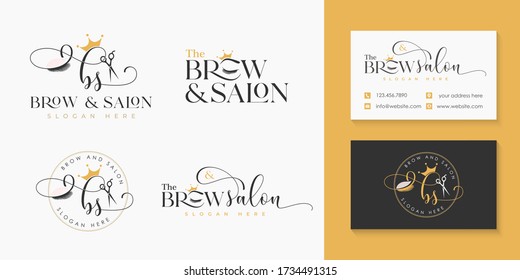 Beauty Makeup Logo Collection Template 