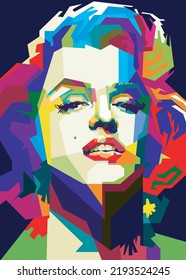 Beauty Marilyn Monroe Pop Art Portrait