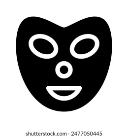 Beauty Mask Icon Vector Symbol Design Illustration