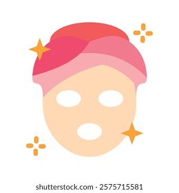 Beauty Mask Vector EPS 10 for print, digital UI, UX kit, web and app development for health, personal care, body treatment and more.