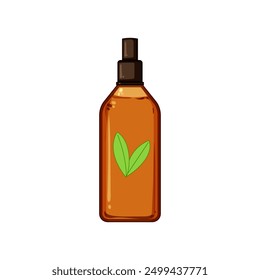 beauty massage oil cartoon. therapy health, plant care, skin bottle beauty massage oil sign. isolated symbol vector illustration