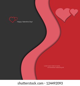 Beauty modern abstract vector background with heart