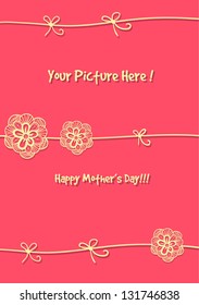 Beauty modern abstract vector background with flower pattern