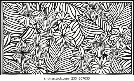 Beauty in Monochrome: a Photographic Pattern, A mesmerizing black and white monochrome photograph featuring an intricate pattern, captivating the eye.