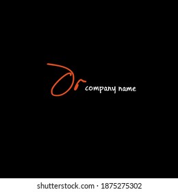 OR beauty monogram and elegant logo design