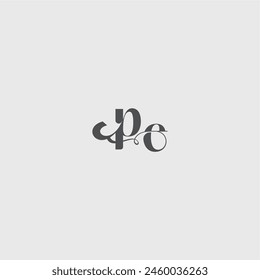 beauty monogram initial logo simple and minimalism PE Classy black fashion letter