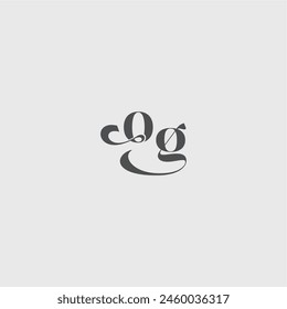 beauty monogram initial logo simple and minimalism OG Classy black fashion letter