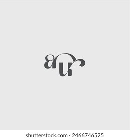 beauty monogram initial logo simple and minimalism AU Classy black fashion letter