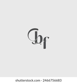 beauty monogram initial logo simple and minimalism BF Classy black fashion letter