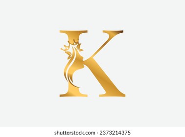 beauty monogram letter K woman silhouette logo design