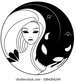 beauty and monster yin yang