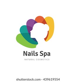 Beauty Nails Spa Logo Template