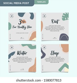 Beauty & Natural design for social media promo post