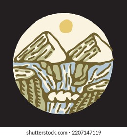 Beauty nature for adventure graphic illustration vector art t-shirt design