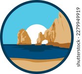 Beauty Nature Cabo Beach Vector