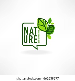 Beauty Of Nature Doodle Organic Leave Emblem,  Frame And Logo