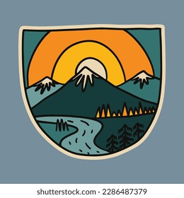 Beauty nature graphic illustration vector art t-shirt design