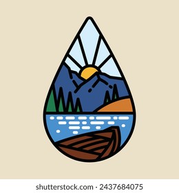 Beauty nature graphic illustration vector art t-shirt design