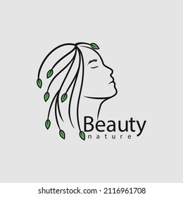 Beauty Nature Logo design vector	