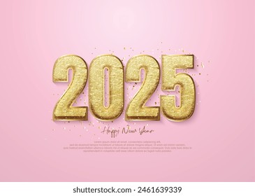 The beauty of New Year numbers 2025. Beautiful number designs with beautiful ornaments. Vector premium design for calendars, posters and greeting cards.