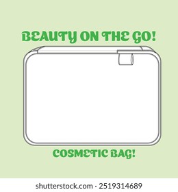 Beauty on the go cosmetic bag 