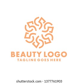 Beauty Ornament Logo / Abstract Symbol / Leaf Icon
