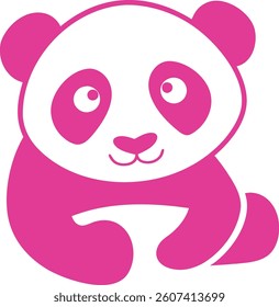 Beauty panda logo set design