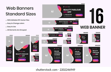 Beauty parlour and spa salon social media post banner design. Makeup parlour, health or body massage, cosmetic treatment service promotion web banner, poster. Woman business marketing banner