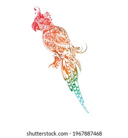 Beauty of a Parrot With Color Splash