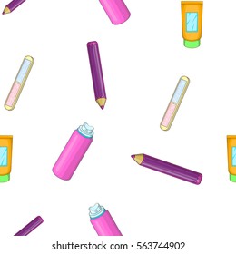 Beauty pattern. Cartoon illustration of beauty vector pattern for web