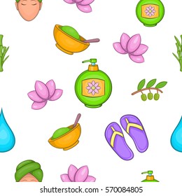 Beauty pattern. Cartoon illustration of beauty vector pattern for web