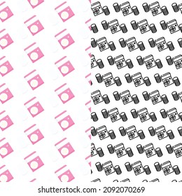 beauty pattern icon background colorful linear design 