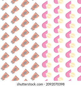 diseño lineal colorido del fondo del icono de patrón de belleza 