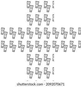 beauty pattern icon background colorful linear design 
