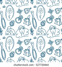 Beauty pattern with jewelry