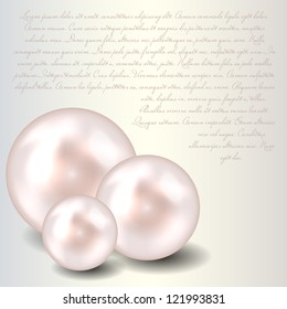 Beauty pearl background vector illustration