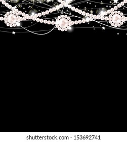 Beauty pearl background vector illustration