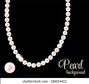 Beauty pearl background vector illustration 