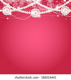 Beauty pearl background vector illustration