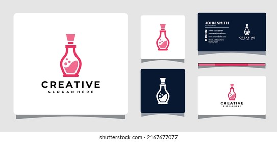 Beauty Perfume Logo Template With Business Card Design Inspiration