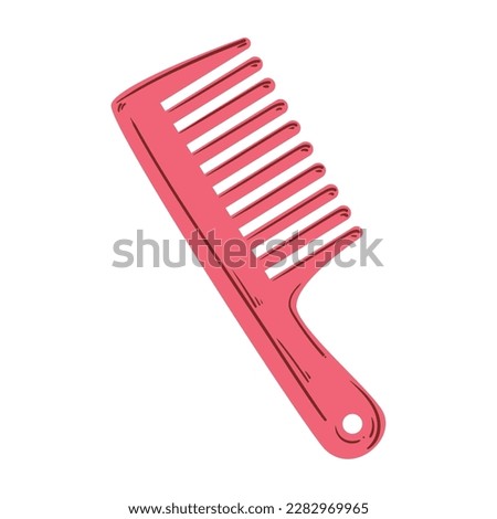 beauty personal comb icon isolated
