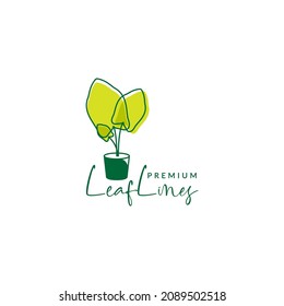 beauty plant leaf green gardening logo symbol icon vector graphic design illustration idea creative 