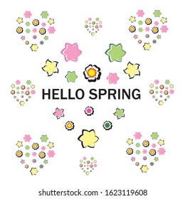 Beauty plumeria icon flowers design illustration Template