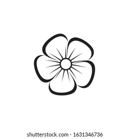 Beauty plumeria icon flowers design illustration Template