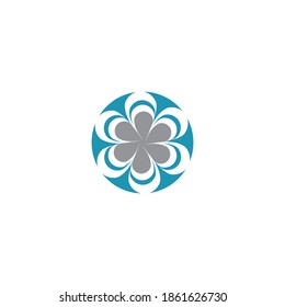 Beauty plumeria icon flowers design illustration Template