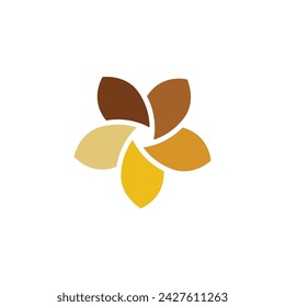 Beauty plumeria icon flowers design illustration Template