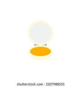 Beauty powder icon in color, isolated on white background 