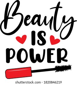 Beauty is power quote. Makeup tool